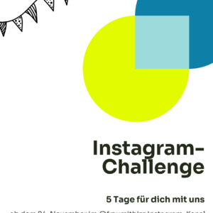 Instagram Challenge von Frau mit Bizz