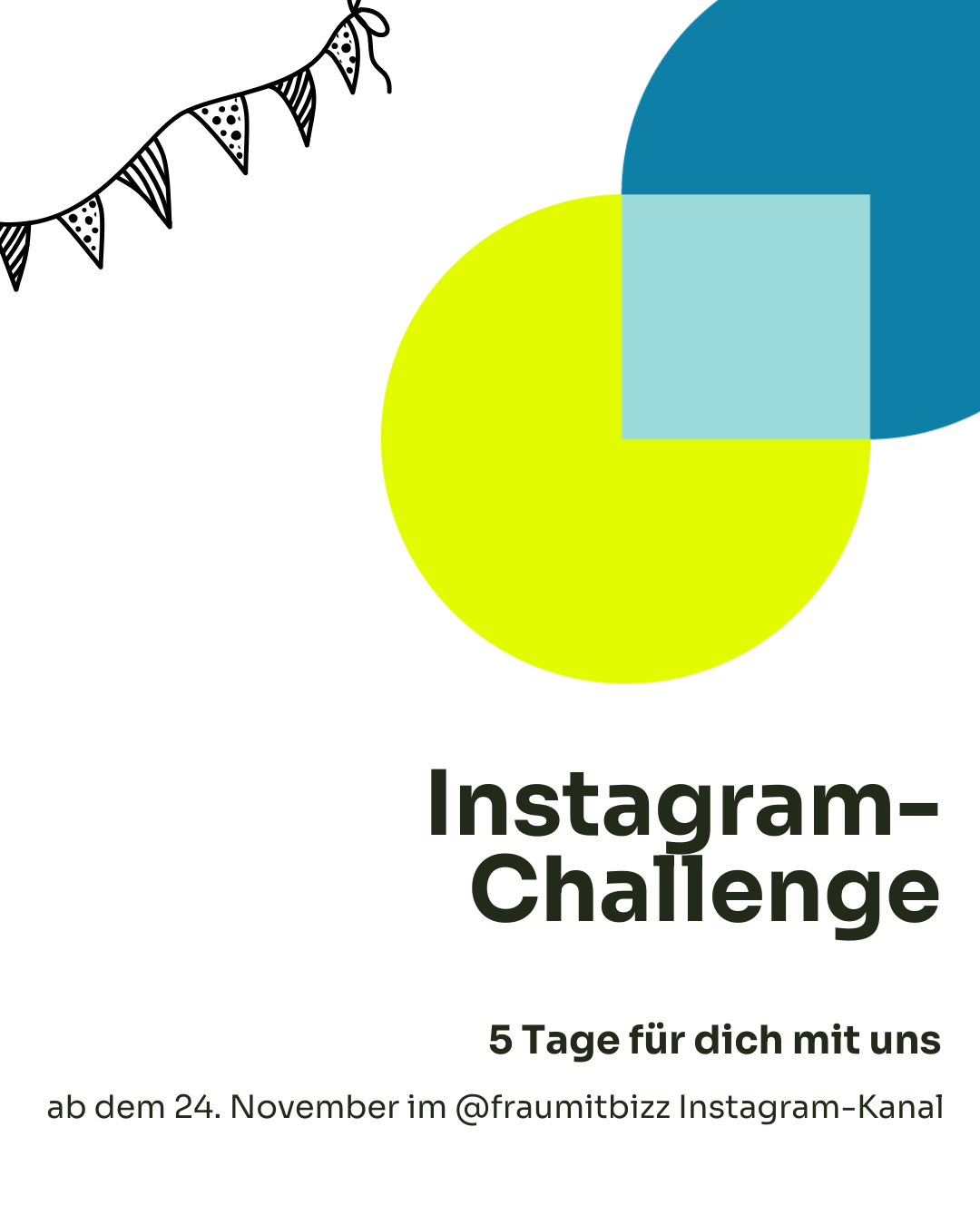 Instagram Challenge von Frau mit Bizz