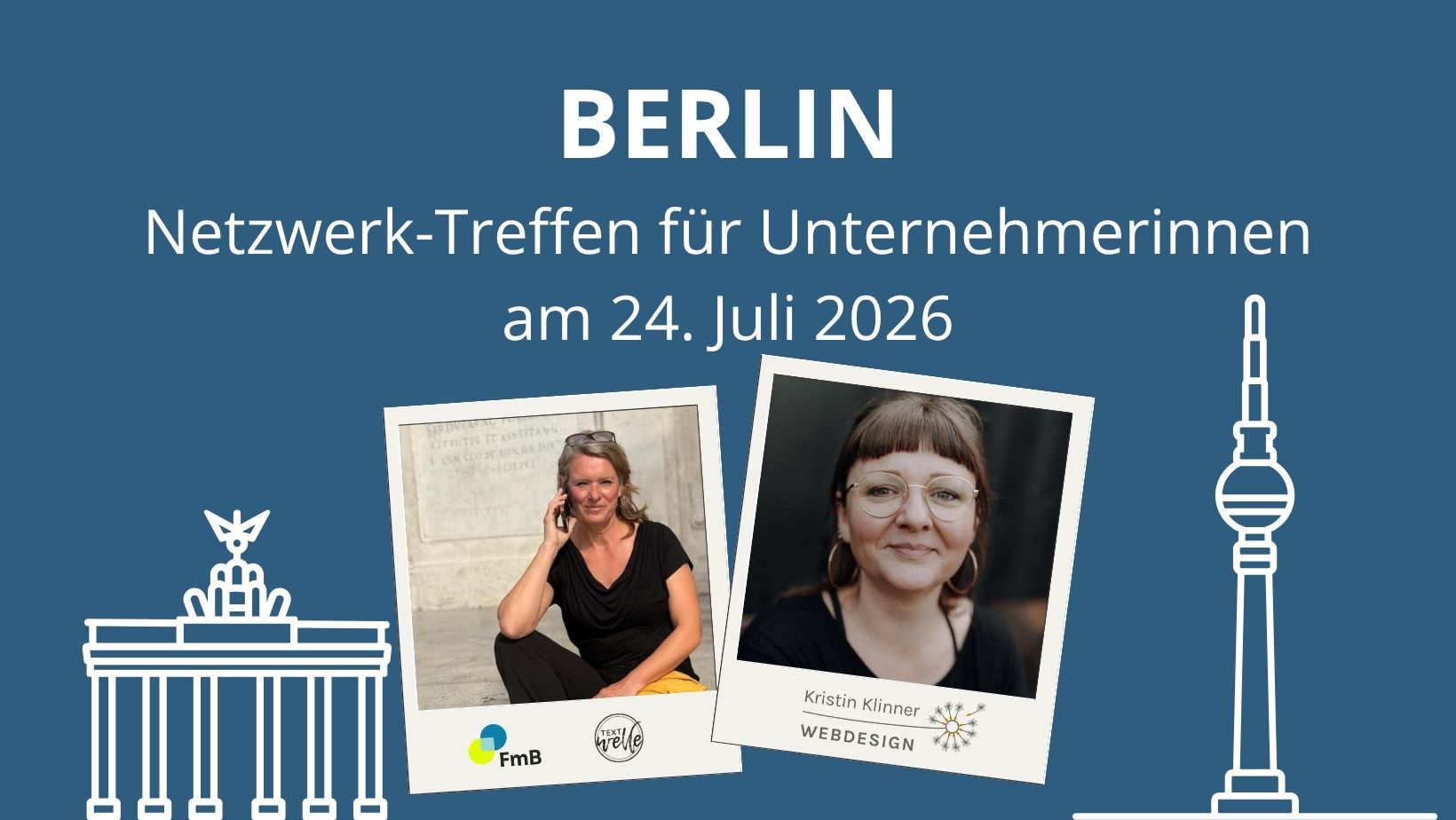 Netzwerk Treffen von Frau mit bizz & Textwelle in Berlin im Juli 2026